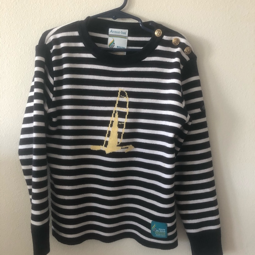 French mariniere knit sweater